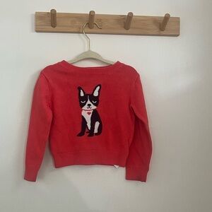 OshKosh B'gosh toddler girl Vibrant coral frenchie Knit Sweater no flaws size 2T